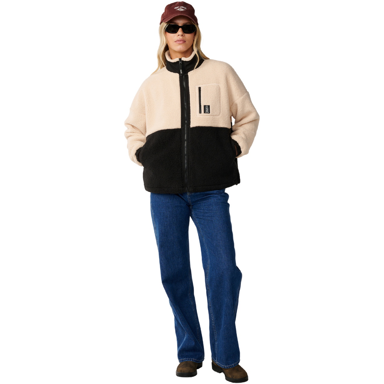 2026 Rip Curl Dame S-Series Bundet Polar Zip Igennem Fleece 0DDWFL - Black